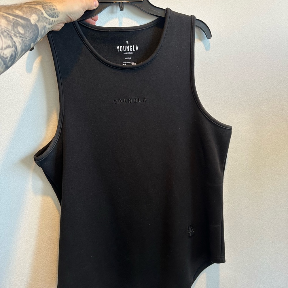 YoungLA Men’s Sleek Black Muscle Tee